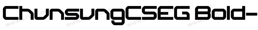ChunsungCSEG Bold字体转换